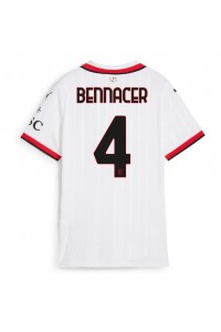 AC Milan Ismael Bennacer #4 Voetbaltruitje Uit tenue Dames 2024-25 Korte Mouw